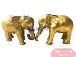 Бронзовая статуя медь украшения слон Большой пара