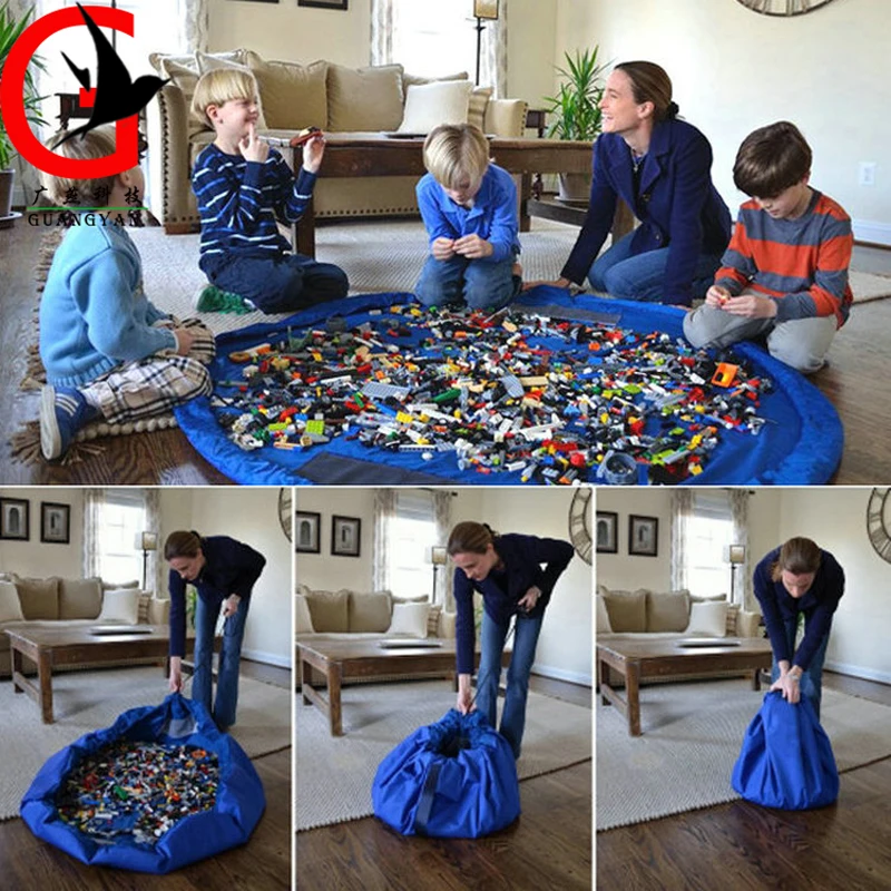 

Baby Play Mat Game Blanket Pad Toys Storage Bag Kids Play Carpet Climb Mat Crawling Mat Kids Toys Sundries Pouch DF-1