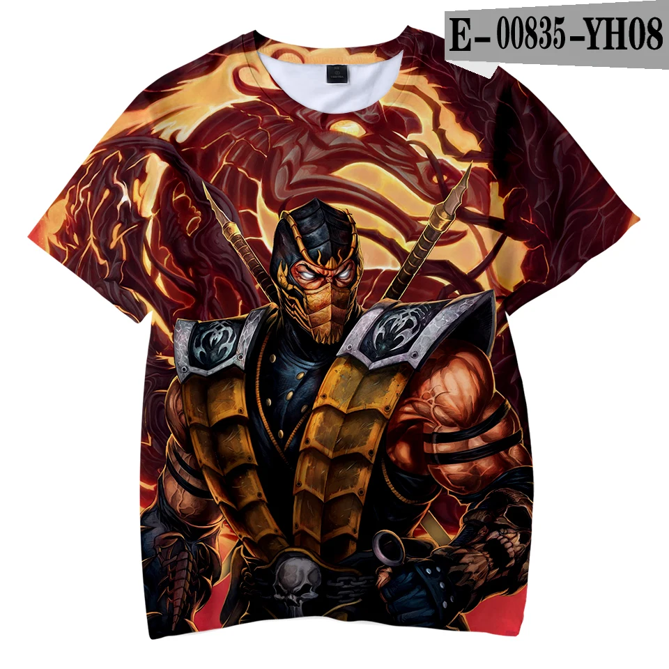 Children's t-shirt Mortal Kombat 11 t shirt 3d Games Print Tee Shirt wear Fashion Cool and comfortable tshirt for the kids - Цвет: 3D