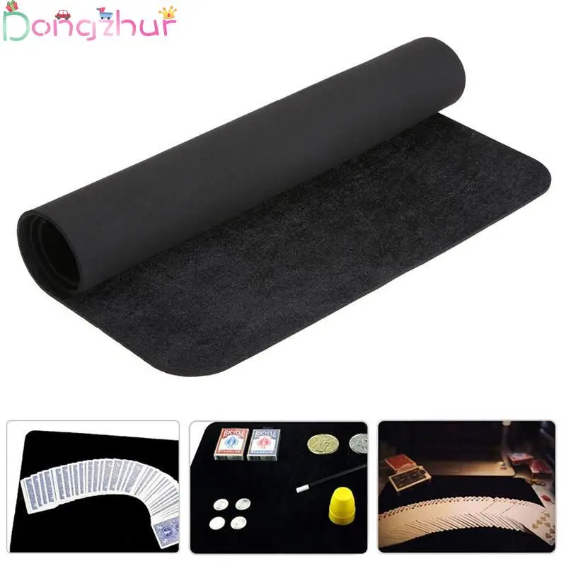 

42*32cm Large Magic Card Mat Magicians Trick Poker Coin Mat Card Pad Easy To Do Street Magic Props For Beginners