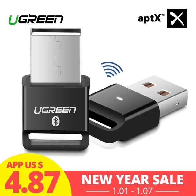 Best Offers Ugreen Bluetooth Adapter USB Dongle for Computer PC Wireless Mouse Bluetooth Speaker 4.0 Music Receiver USB Bluetooth Adapter