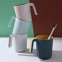 Новая чистка зубов чашка 1 шт. для ванной зубной щетки чашки Зубная паста держатель кружка с ремнем Питьевая стирка чашки для полоскания 0710#30