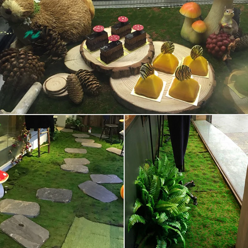 

10 Square Meters Artificial Green Moss Grass Mat Plants Faux Lawns Turf Carpets for Garden Home Party Decoration