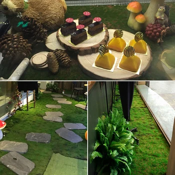 

10 Square Meters Artificial Green Moss Grass Mat Plants Faux Lawns Turf Carpets for Garden Home Party Decoration