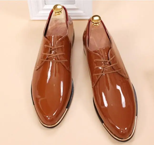 

2018 Men's Shoes in Spring and Autumn with New style Low heel pointed end