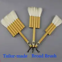 1 шт. желтая кисточка для китайской каллиграфии щетка для чистки ручка-кисть для письма чернил широкая кисть, включающая ряд пенообразных кистей
