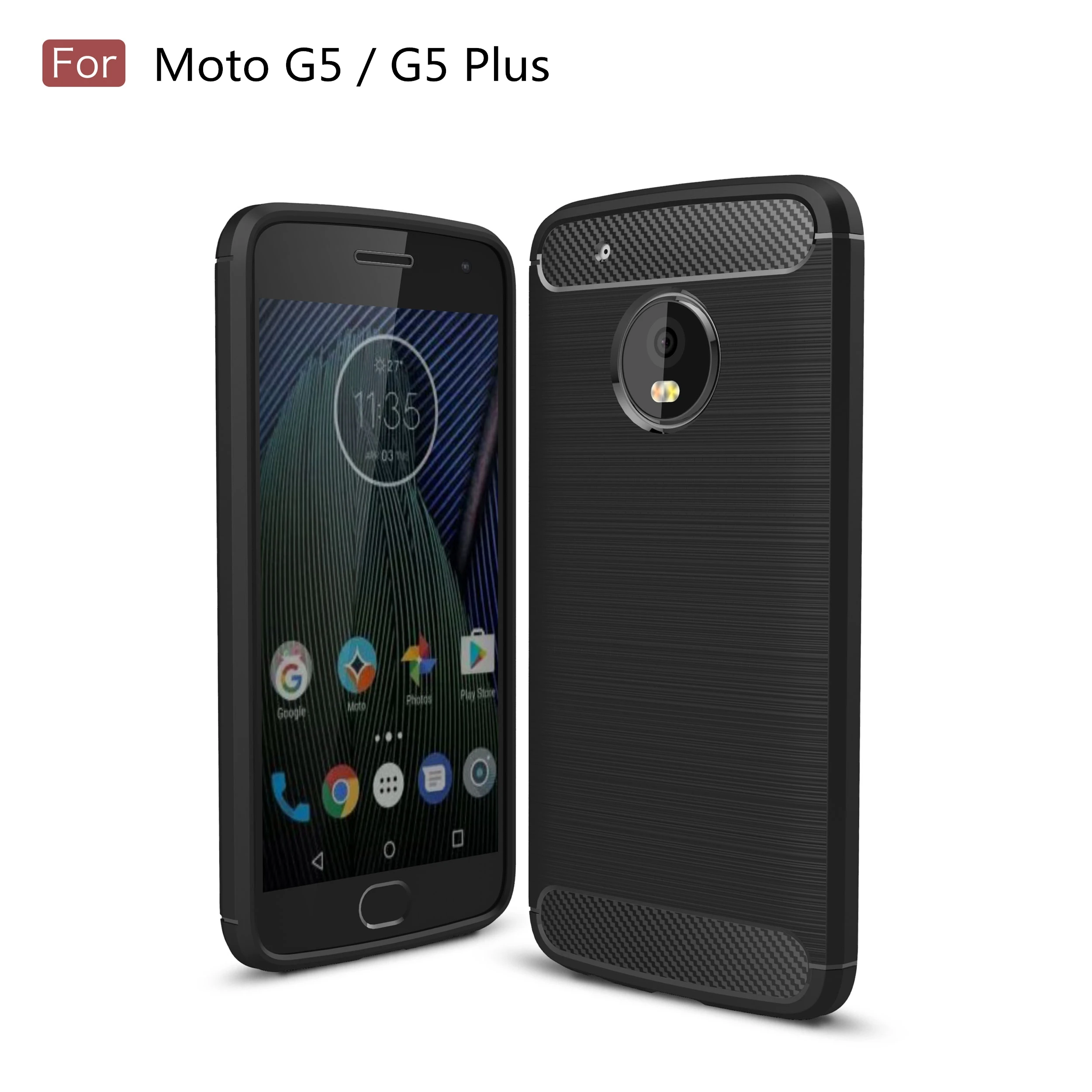 

Case for Motorola Moto G5 / G5 Plus TPU Silicone Case Ultra-thin Soft Cover Matte Feel Phone Case Rugged Armor