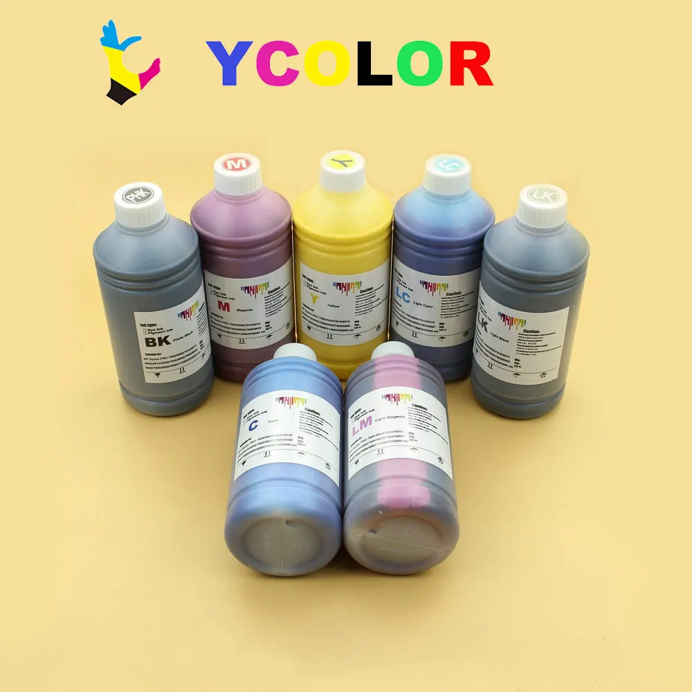 DGYCJLFP 1000 мл чернильные чернила для Epson Stylus Pro 7600 9600 принтер EPSON 4800 7800 7880 9800 DX5
