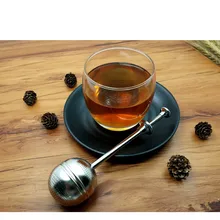 1 шт. Нержавеющая сталь заварочный чайник с ситечком мяч Форма сеточка для заваривания чая фильтр многоразовые Чай мешок для чай со специями инструмент Аксессуары PD 004