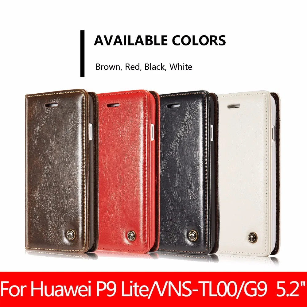 Премиум кошелек Кожа PU мобильного телефона флип чехол для Huawei P9 Lite VNS-TL00 G9 полное