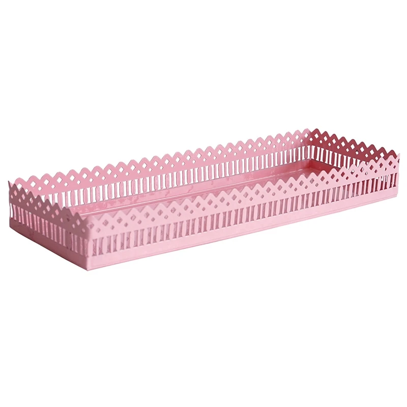 Sweetgo розовый прямоугольник кекс лоток выдалбливают гоночные края Металлический