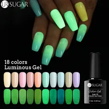 Ur Sugar 7,5 мл светящийся Гель-лак для ногтей флуоресцентный светящийся в темноте замачиваемый УФ-Гель-лак летний цветной Маникюр УФ Гель-лак для ногтей