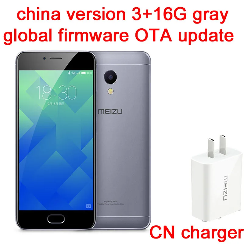 Meizu M5S 4 г LTE 32 ГБ Встроенная память Octa Core 5," HD 1280x720 13.0MP Quick Charge bluetooth 3000 мАч металлический корпус - Цвет: 3GB 16GB Gray