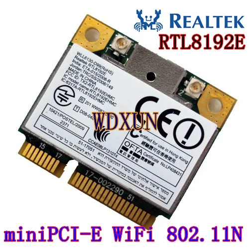 Realtek Rtl8192e 802.11b/g/n 150m для ноутбука встроенный беспроводной Lan Mini Pci-e половинной высоты карты Wifi Catd беспроводной модуль