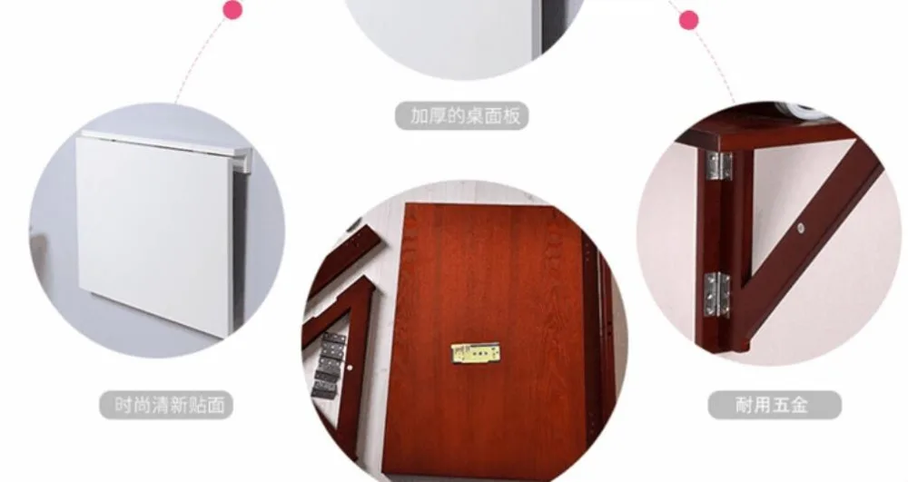 60*40CM Mutil-Purpose Wall hanging desk Folding wall table Children Study Desk 60*40CM Mutil-Purpose Wall hanging desk Folding wall table Children Study Desk