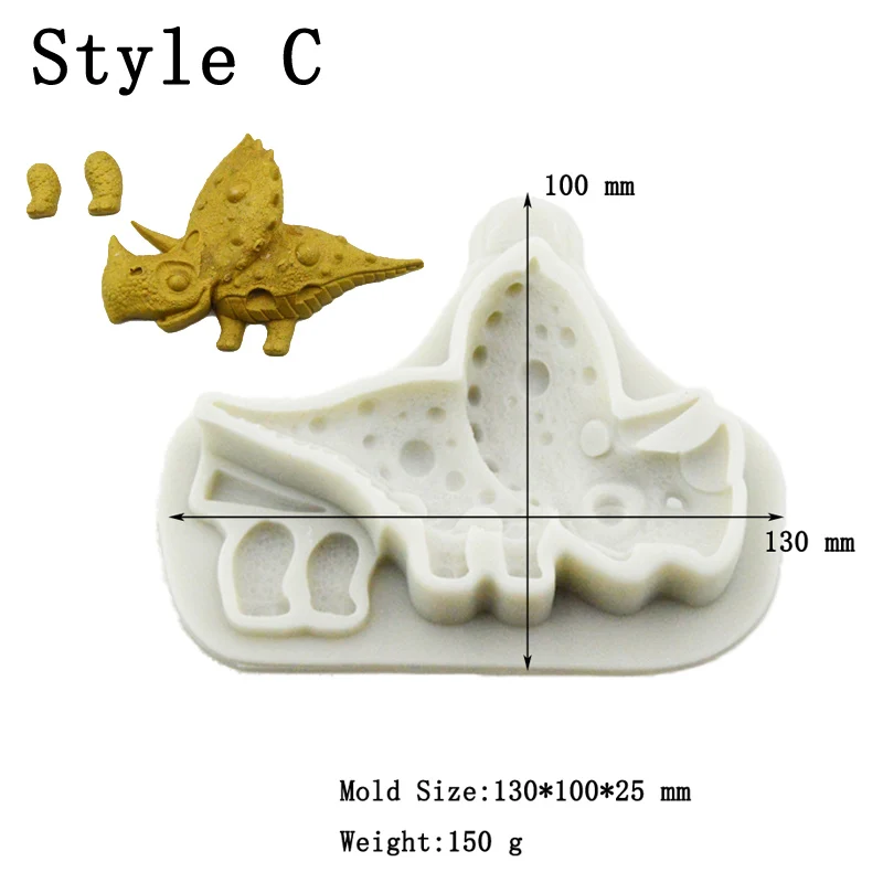 Meibum Jurassic динозавр силиконовая форма для помадки торт дети день рождения пасты Сахар ремесло кондитерские формы для выпечки