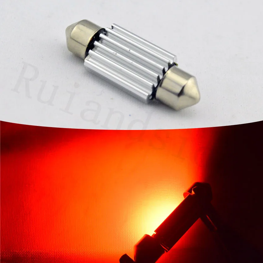 20 шт. 31 мм 36 мм 39 мм 41 мм 12 SMD 4014 красный Купол гирлянда CANBUS без ошибок автомобиль AC 12 В 24 в светодиодный 480lm