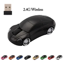Hot Sale Mini 2.4G Car Styling Mini Wireless Mouse With USB Interface Receiver Mute Air Mause for Laptops Desktop PC Gamer