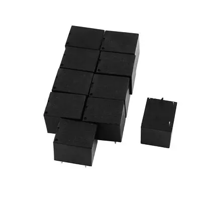 

10 Pcs 12VDC 250VAC 10A 4 Terminal SPST NO Mini Power Coil Relay T73
