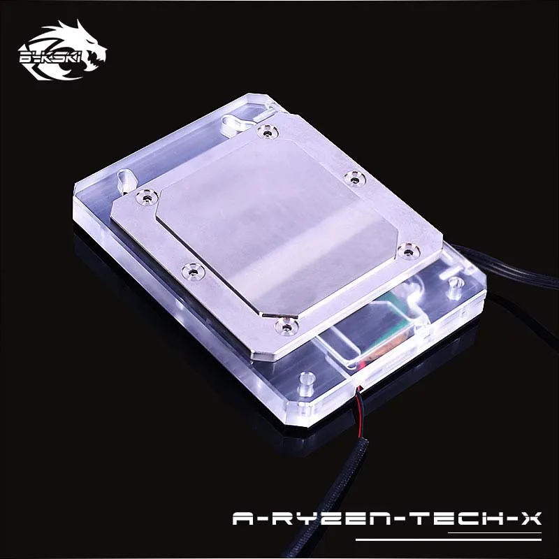  Bykski CPU Wasser Block für AMD AM3/AM4 + X399 Digital display thermometer RGB (12 V) /RBW (5 V)/No