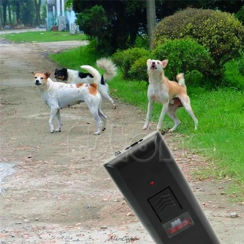 

3 in 1 Anti Barking Stop Bark Dog Training Device Dog Training Repeller Control LED Ultrasonic Anti Bark Barkin DropShip