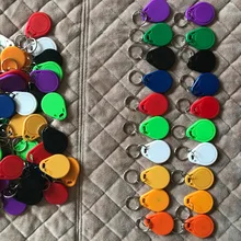 TK4100+ F08 Брелок ID+ IC метки двойной частоты 13,56 МГц+ 125 кГц-информационные Брелоки для ключей брелоков 1000 шт./лот