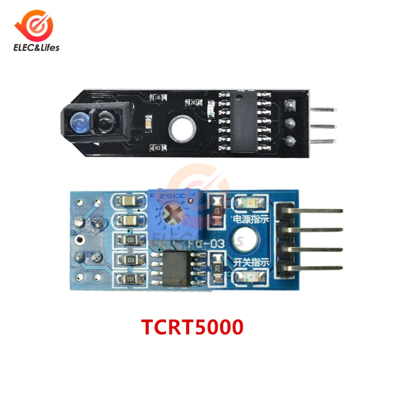

TCRT5000 Infrared Reflective Sensor IR Photoelectric Switch Barrier Line Track Module For Arduino Diode Triode Board 3 Pin 4 Pin