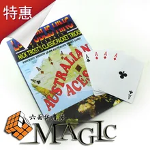 Магия Австралия Ace карты покер магия реквизит L& L крупным планом карта magictrick продукт