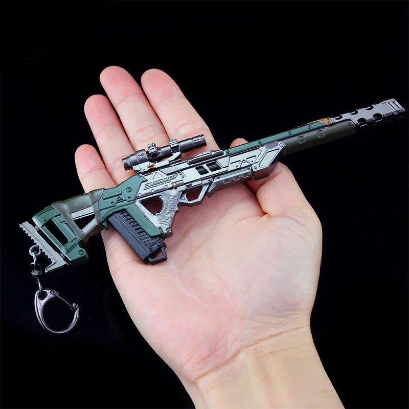 Металлический пистолет Модель брелок Мальчик игрушки подарки битва королевская игра APEX легенды - Цвет: Sanchongju
