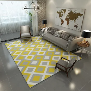 

Nordic Modern Simplicity Carpet The Sitting Room The Bedroom Tea Table Rugs Non-slip Mats Geometric Patterns Carpets