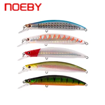 

Noeby Minnow 100mm/120mm/135mm Floating 0-2.5m VMC Hook Hard Plactic Bait Leurre Peche Brouch Fishing Wobbler Souples