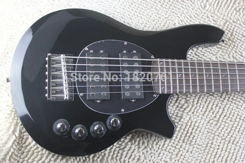 Бесплатная доставка Топ Qulity Music Man Bongo металл черный 6 Строки активность Доставка