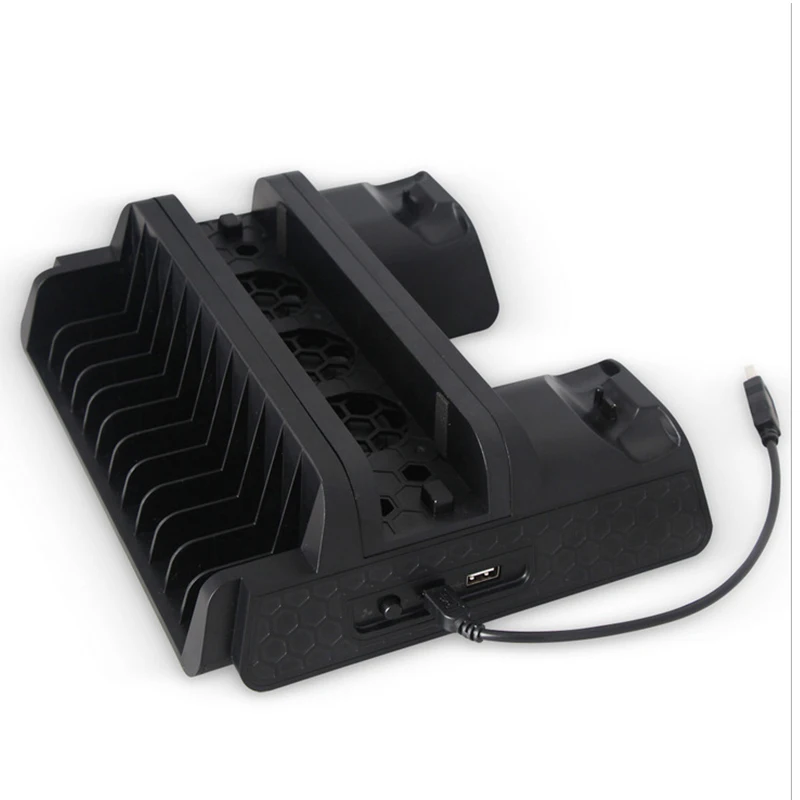 

Vertical multi-functional Game Console Cooling pad Cooling dock Stand for Sony Playstation 4 PS4 Slim PS4 Pro Console