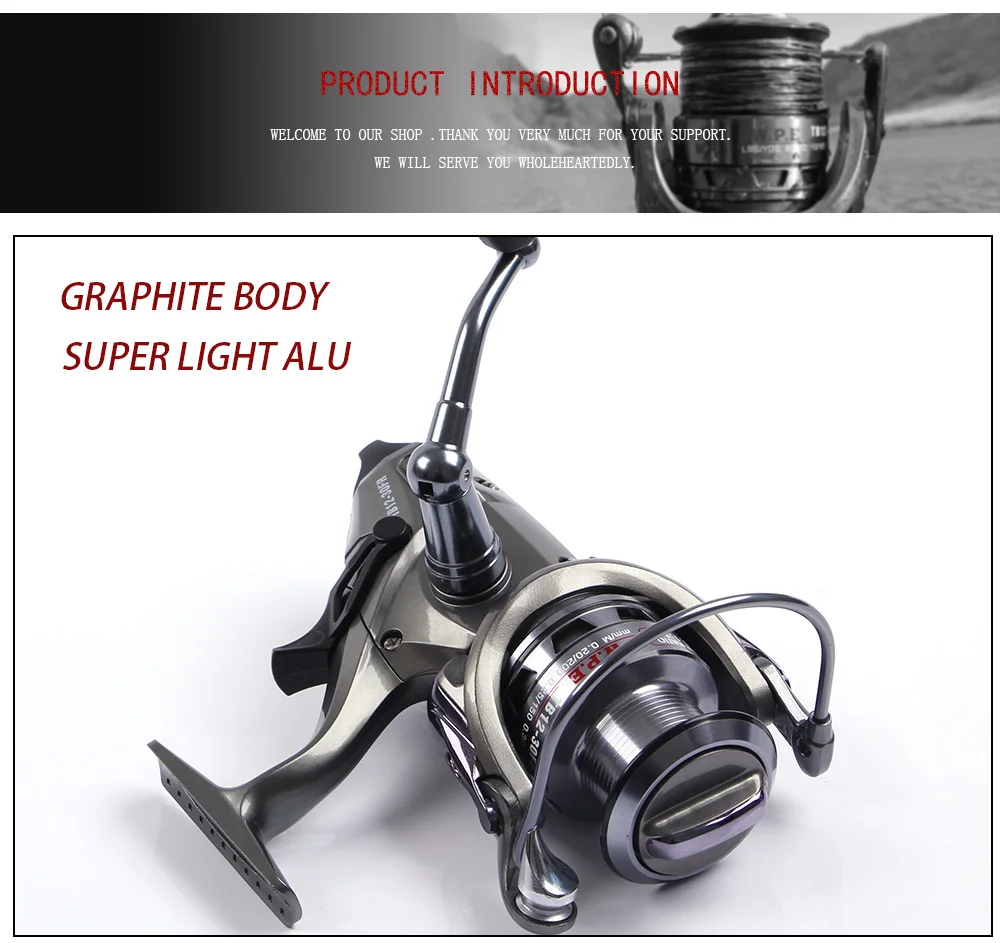 Molinete de Fiação Frente e Traseira Sistema de Arrasto de Água Carretel de Pesca Equipamento de Pesca 9 + 1 W.p.e 50fr 60fr Bbs Doce Carpa Tb-12 30fr - 40fr 5 W.p.e tb-12 30fr 40fr 50fr 60fr molinete