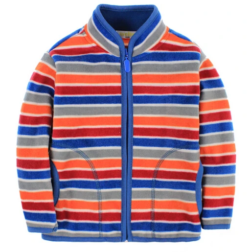 WEONEWORLD/осенне-зимнее пальто-кардиган для мальчиков и девочек, куртка, детская камуфляжная одежда в полоску, детская одежда, детская флисовая верхняя одежда, куртка - Цвет: 2