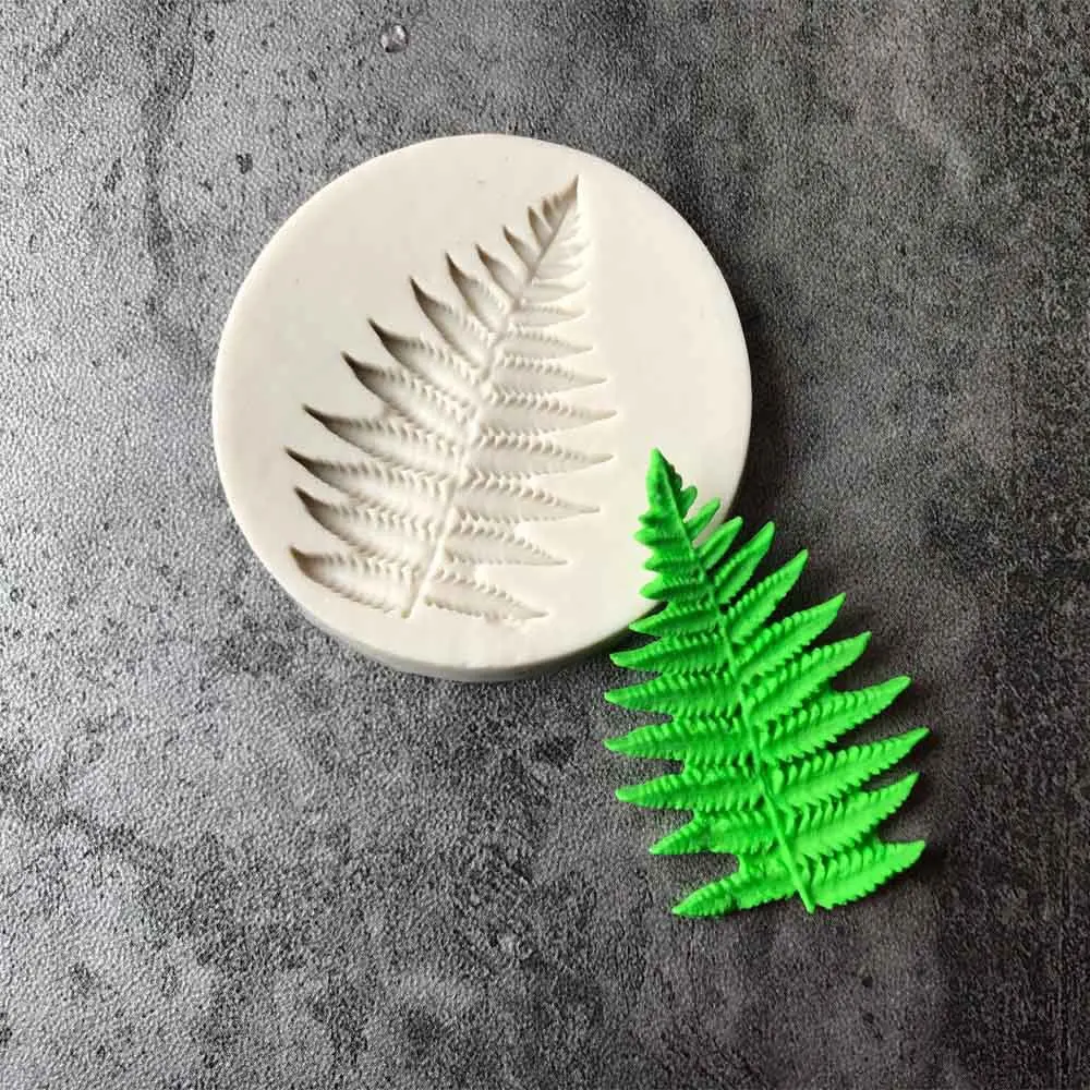 Fern leaf shape silicone fondant moldin Cake Molds from Home & Garden