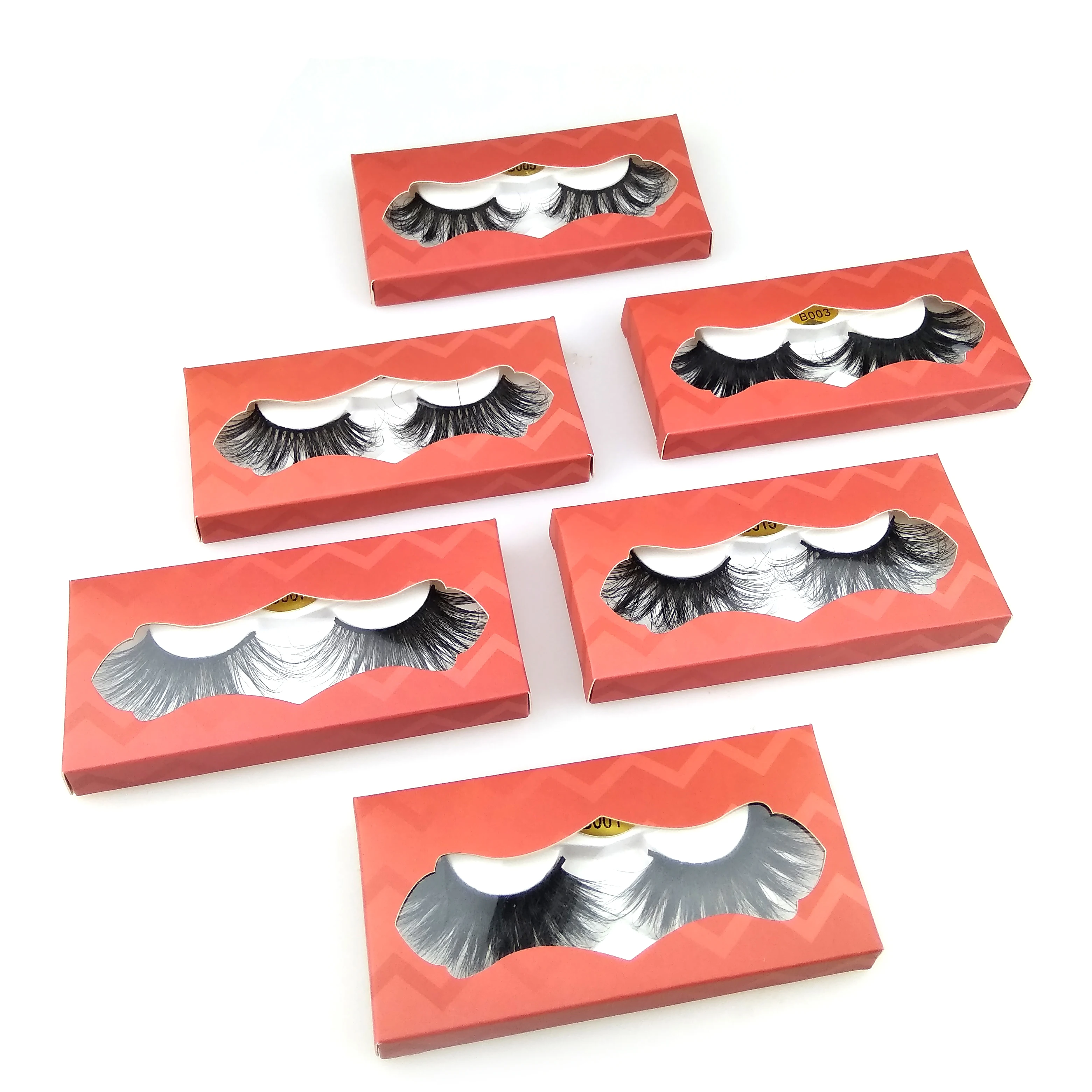 

Rich sky fashion 25mm lashes package box for faux mink eyelashes