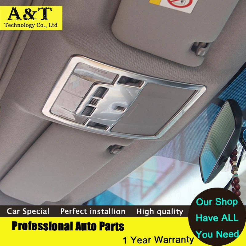 For Toyota 2015 Camry reading lights decorative frame cover Stainless