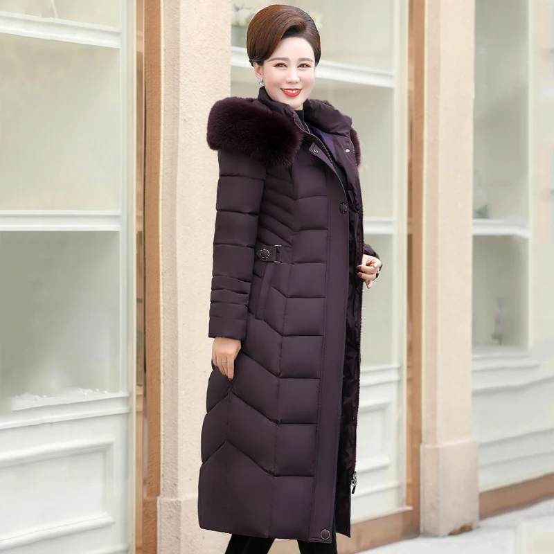 High Quality Women Winter Down Jacket With Fur