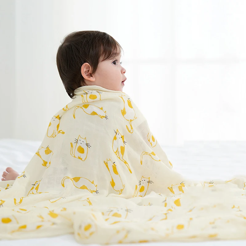 Муслиновое детское одеяло хлопок бамбук очень мягкий детский Пеленальный для новорожденных Прекрасный обертывания детское банное полотенце-простыня чехол для коляски