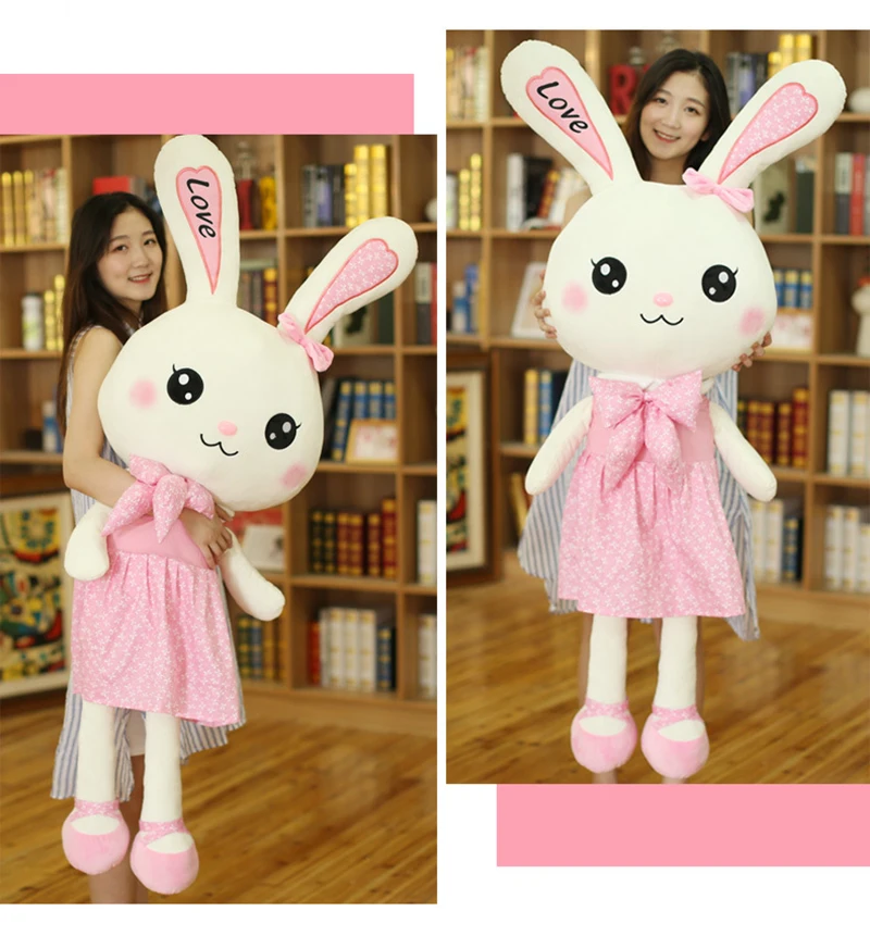 7 Valentine's Day Love Dress Rabbit Plush Dolls