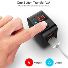 

Fashion 5V 2.4A Ports Mobile Phone Charger Universal Cell Phone Power Adapter Dual USB For iPhone Samsung Huawei Xiaomi With Led