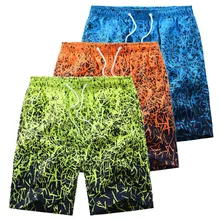 Пляжные шорты мужские летние с принтом Гавайи мужские шорты Свободные повседневные Хип Хоп Homme короткие брюки