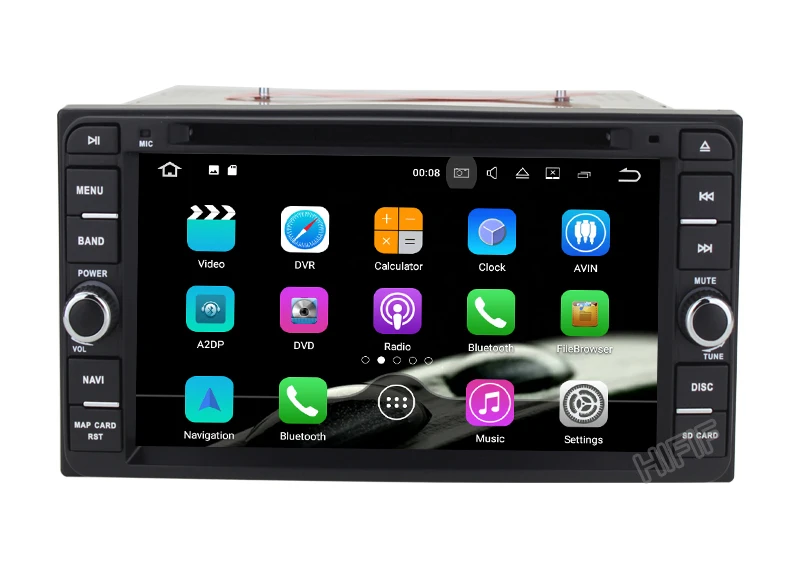 Excellent 4+32G Octa Core Android 8.0 car radio for Toyota Corolla EX Universal Fortuner Hilux car dvd player with steering-wheel,GPS RDS 12