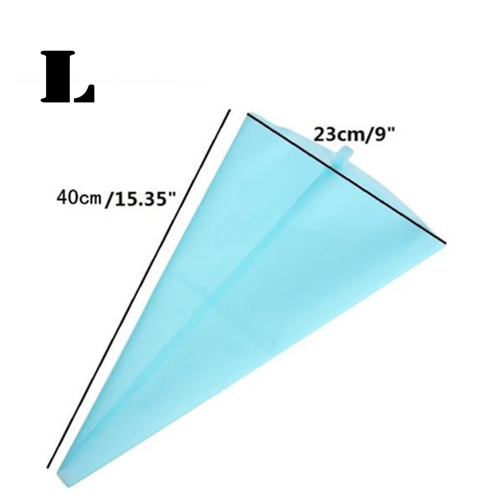 5PCS/LOT Reusable Silicone Icing Piping Cream Pastry Bag Cake Decorating Tool Bakery Dessert Baking Kitchen Accessories CT1035