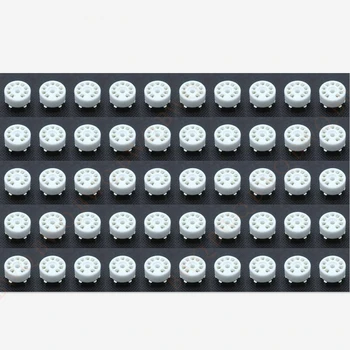 

50pcs/lot ceramic tube socket 9pin B9A PCB mount for 6DJ8 ECC82 5751 6922 12AX7 12AT7 12AU7 Hifi Audio Vintage AMP DIY