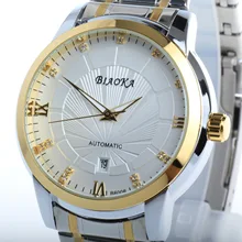 BIAOKA 100 m Waterproof Brand Fashion Gold Watch Stylish Steel calendar Men Clock Classic Mechanical Montre Homme Wristwatch BIAOKA 100 m Waterproof Brand Fashion Gold Watch Stylish Steel calendar Men Clock Classic Mechanical Montre Homme Wristwatch