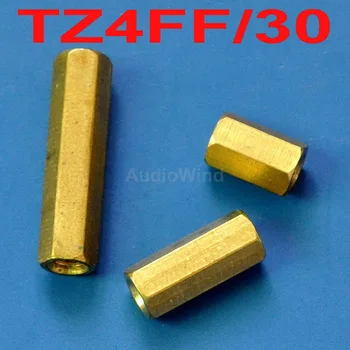 

( 10 pcs/lot ) 30mm M4 Brass Hex Spacer Pillar, Female - Female.