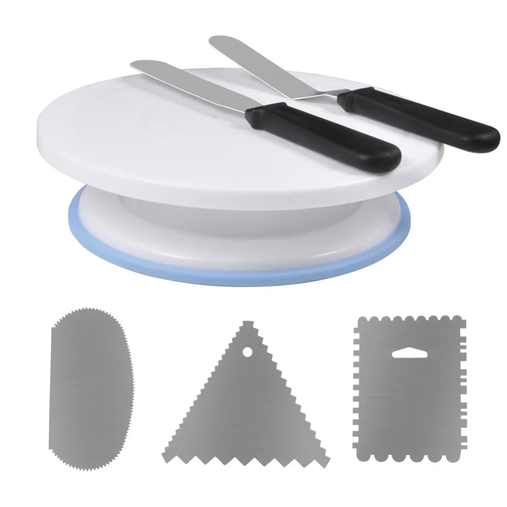 17Pcs/Set DIY Cake Turntable Cake Decorating Tools Set Rotating Cake