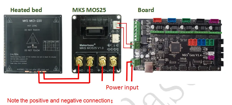 MKS Heat Bed MOSFET Power Module (MOS25 V2.0)